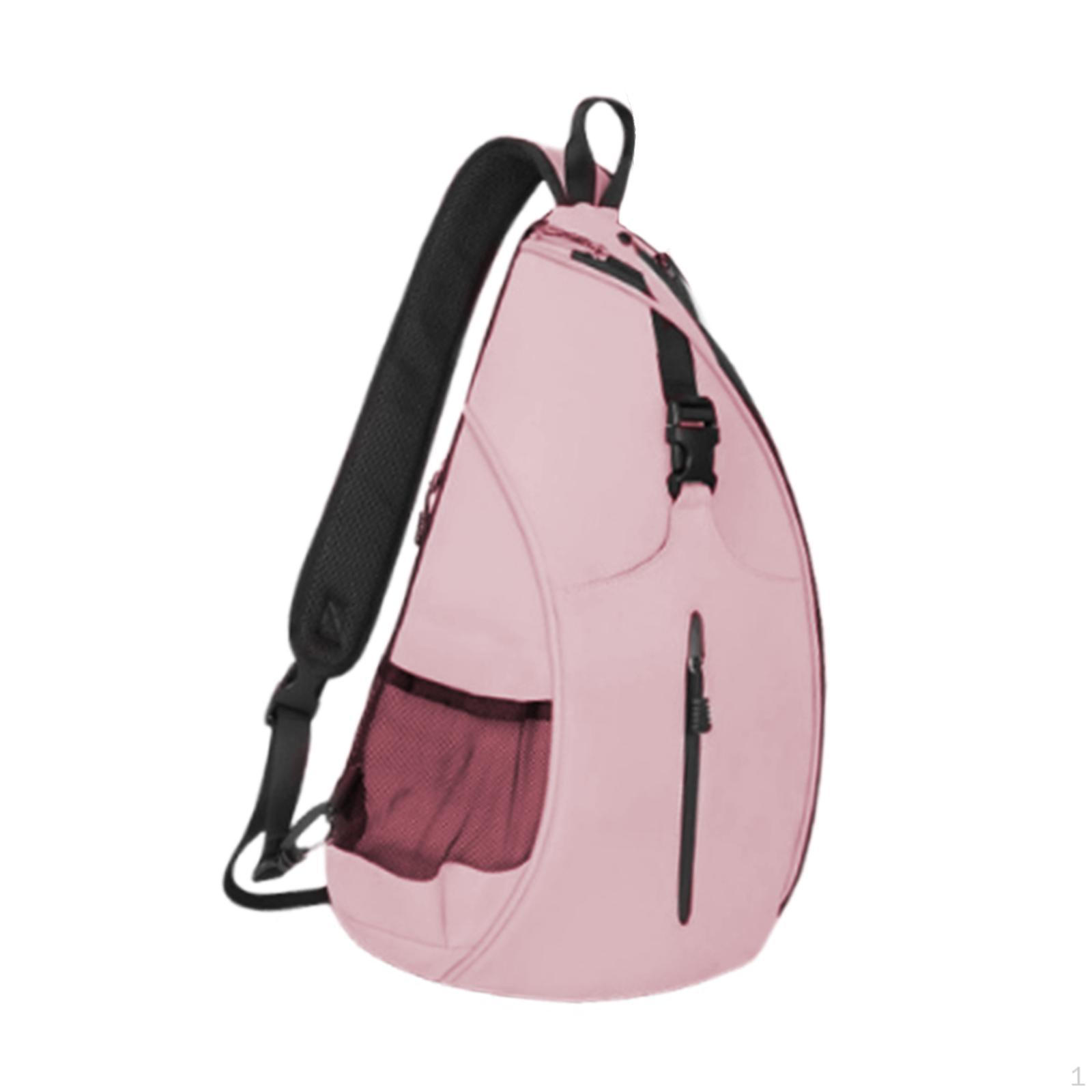 

Crossbody Bag for Tennis Racket And Badminton Storage, Water Resistant Design рожевий