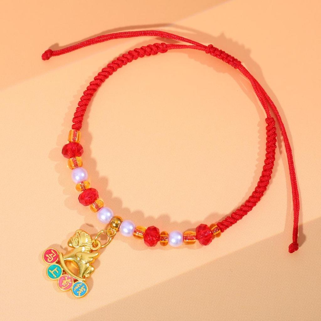 Year of the Horse Zodiac Bracelet - Red String Handmade Couples Charm for Men and Women, New Year Gift Jewelry