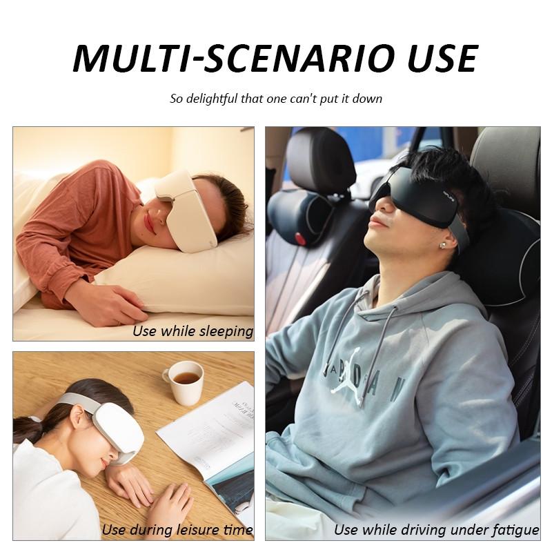 Eye Care Pulse Massager Air Pressure Vibration Light Airbag Heat Hot Compress Eye Mask Relieve Dry Eye Fatigue Massage Device
