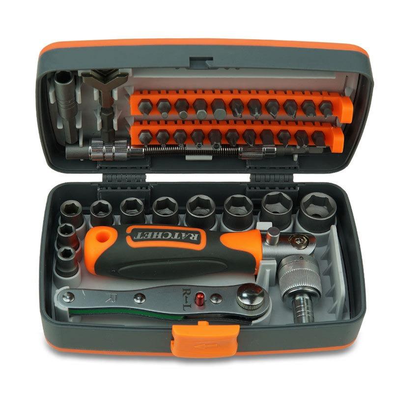 38-in-1 Effortless Ratchet Screwdriver Set Home & Office Repair DIY Hardware Tool Screwdriver Set