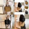 Stylish Large Capacity Women's Tote Bag Retro Solid Color Shoulder Crossbody Purse