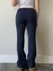 Pantalones de Moda de Tiro Bajo con Bloques de Color y Cordones - Casual y Cómodos