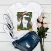 Unisexs Summer Short Sleeve Cute Cartoon Penguin Graphic Casual Tshirt