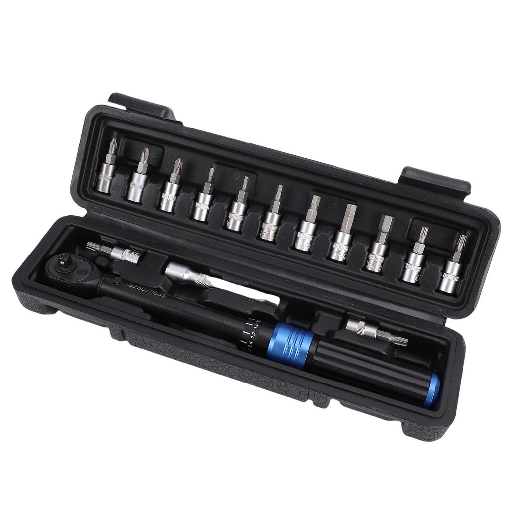 Bike Torsion Wrench 1 4 Inch Dual Direction Adjustable Ratchet Torsion Wrench Set 2 24 Nm Bike Professional Tool Kit