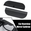 Car Rearview Mirror Carbon Fiber Rain Cover Rainproof Car Rearview Side Snow Sun Visor Rain Cover Car Mirror Accessories