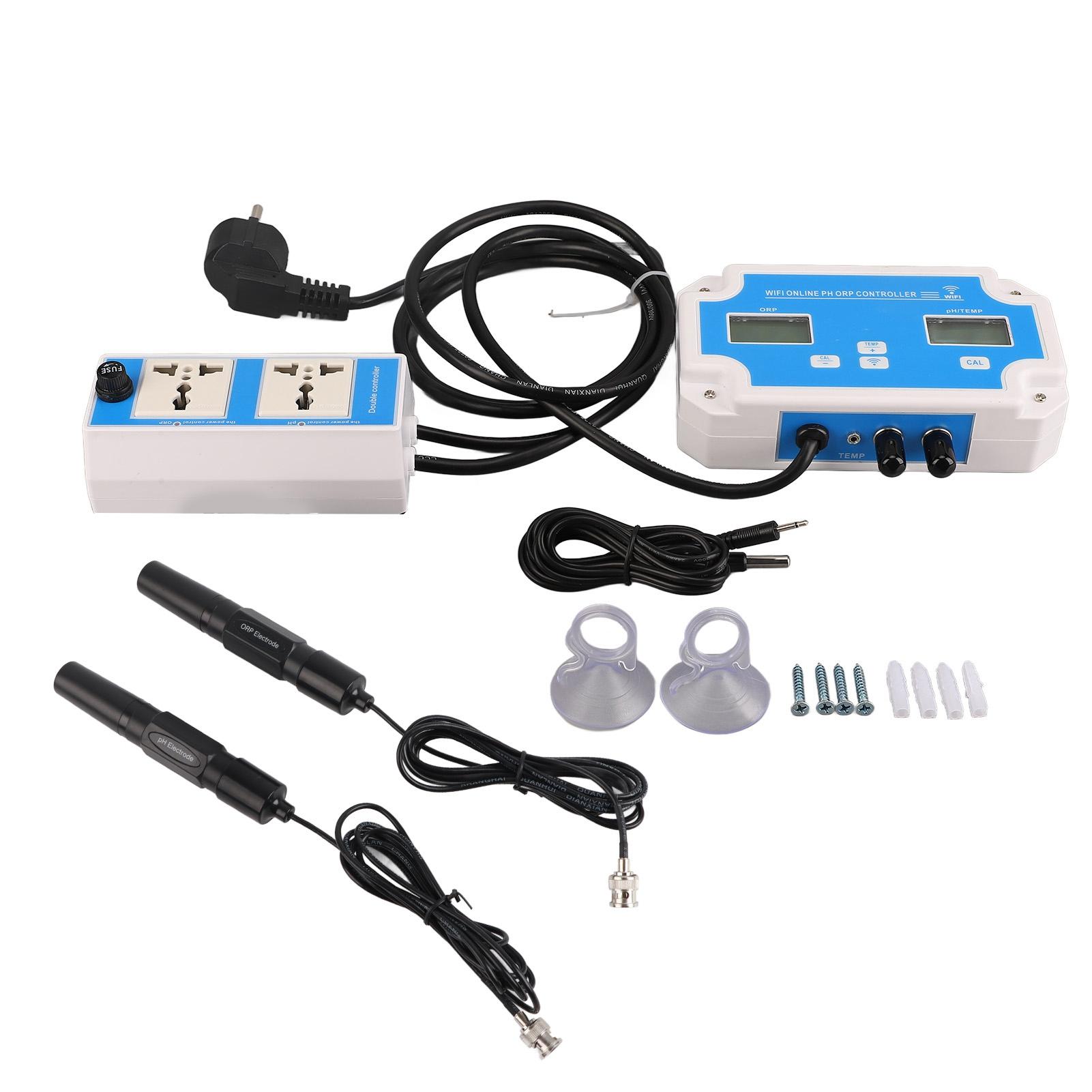 

Цифровой измеритель качества воды Ph Temp Orp беспроводной WIFI APP Control комплект для мониторинга воды вилка США 110 В