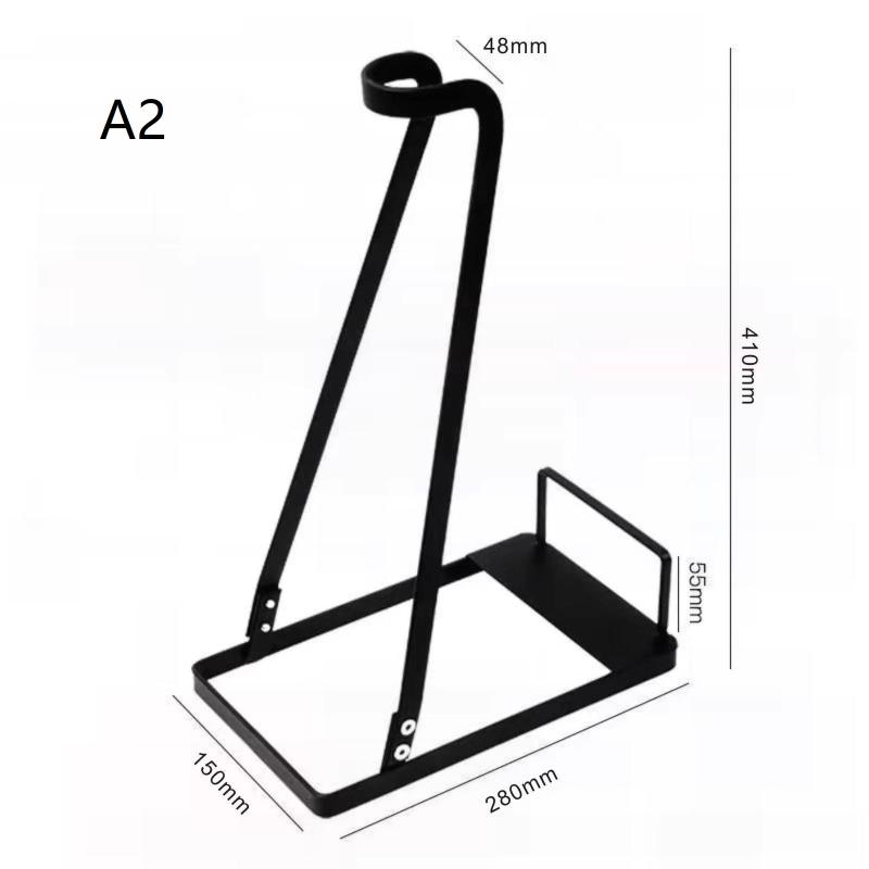 Universal Vacuum Cleaner Storage Shelf Waterproof Metal Dust Collector Holder Rust Resistant Simple Style for Home Use
