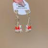 Fashion Jewelry Chinese Style Pony Earrings Rhinestone Drop Earrings  Wedding
