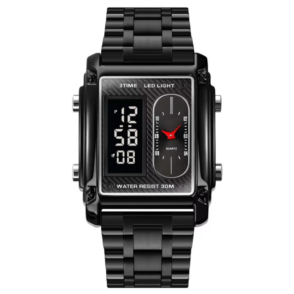 Men's Watch Fashion Casual Creative Electronic Watch Dual Movement Multifunctional Waterproof Watch Men's Watch