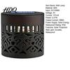 Solar Wall Lamp Lamp Seven Color Changing Projector Light with Hollow Pattern Patio Decorative Light Design IP65 Waterproof for Outdoor Garden Fence