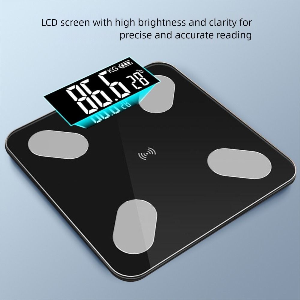 Bluetooth Connection Electronic Scales LCD Body Composition Analyzer Smart Body Weight Fat Scale