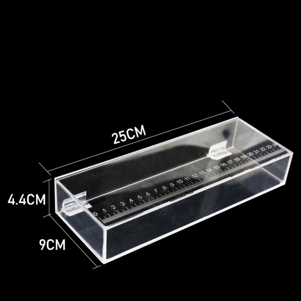 Portable Transparent Fish Viewing Box Micro Landscape Rectangle Desktop Goldfish Bowl Mini Dustproof Fish Breeding Tanks Snails