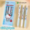 3Pcs/Box Kawaii Kuromi Melody Pressing Gel Pens Set Cute Cartoon 0.5Mm Black Ink Neutral Pens Student Stationery Office Supplies