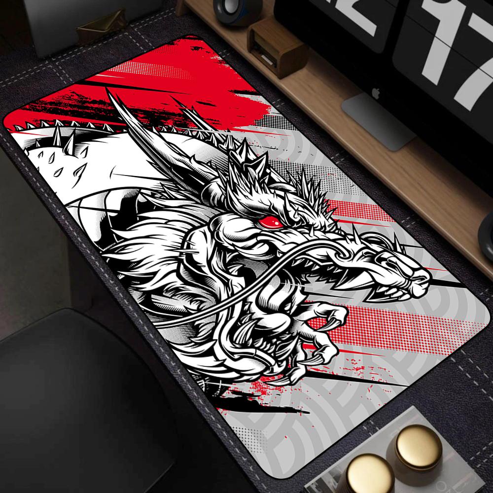 Dragon Mouse Pad Desk Mat Office Rug Mouse Mat Mause Pad Xxl totem Big Mousepepad Gaming Accessories Mausepad Deskmat 1200x600