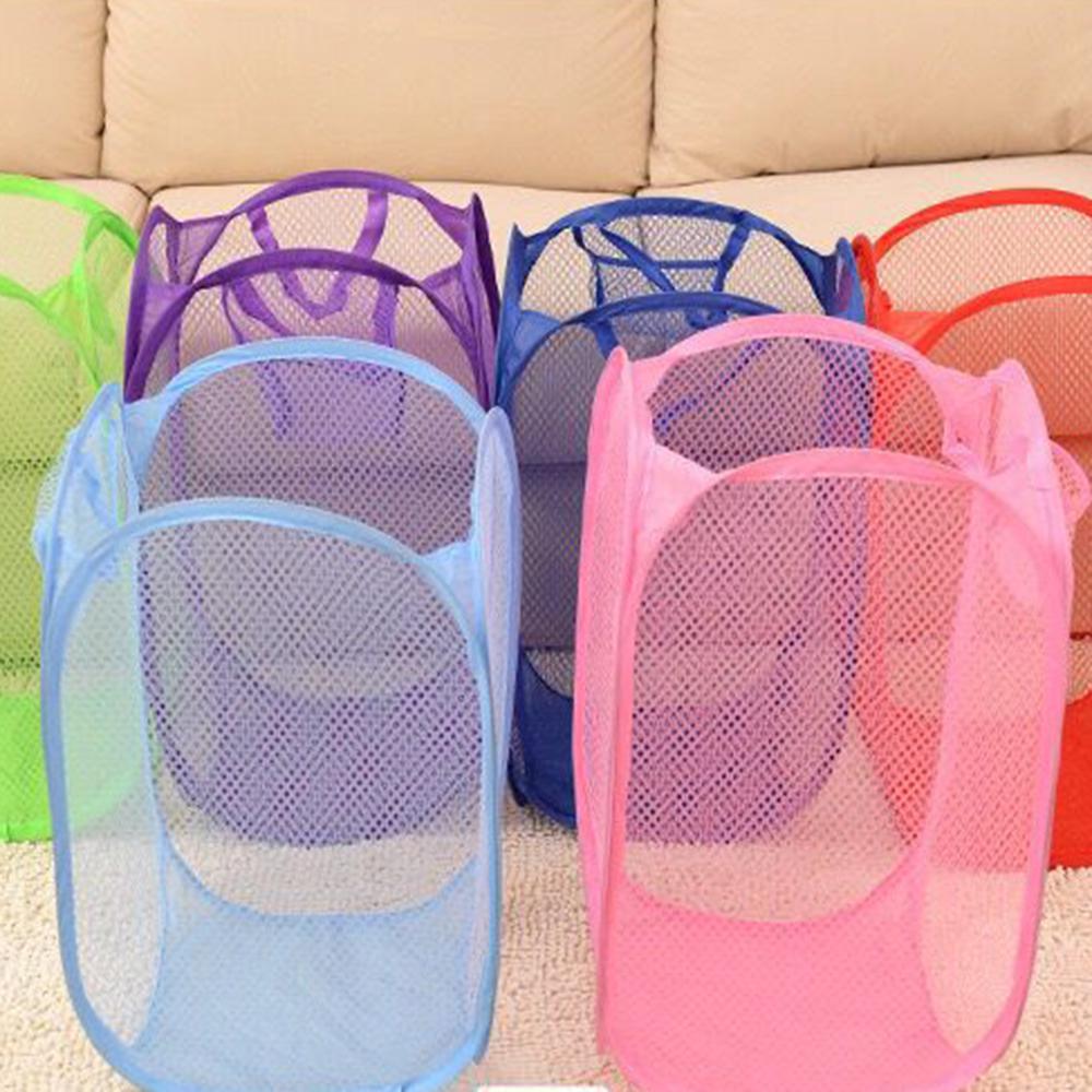 Buy Laundry Bag Pop Up Mesh Washing Foldable Laundry Basket Bag Bin Hamper Storage at affordable