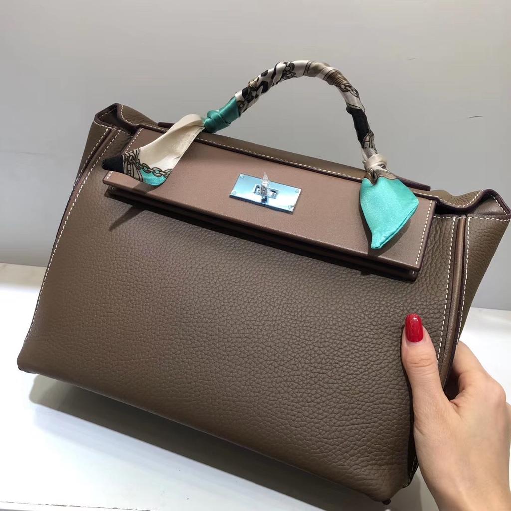 New Style 2424 Beef Roll Mini Top Layer Cowhide Soft Leather Bag Fashion Single Shoulder Handbag Womens Bag