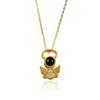 Cross Accessories Little Angel Necklace - 'I Love You' Projection in 100 Languages, Clavicle Chain, Valentine's Day, European & American Style.