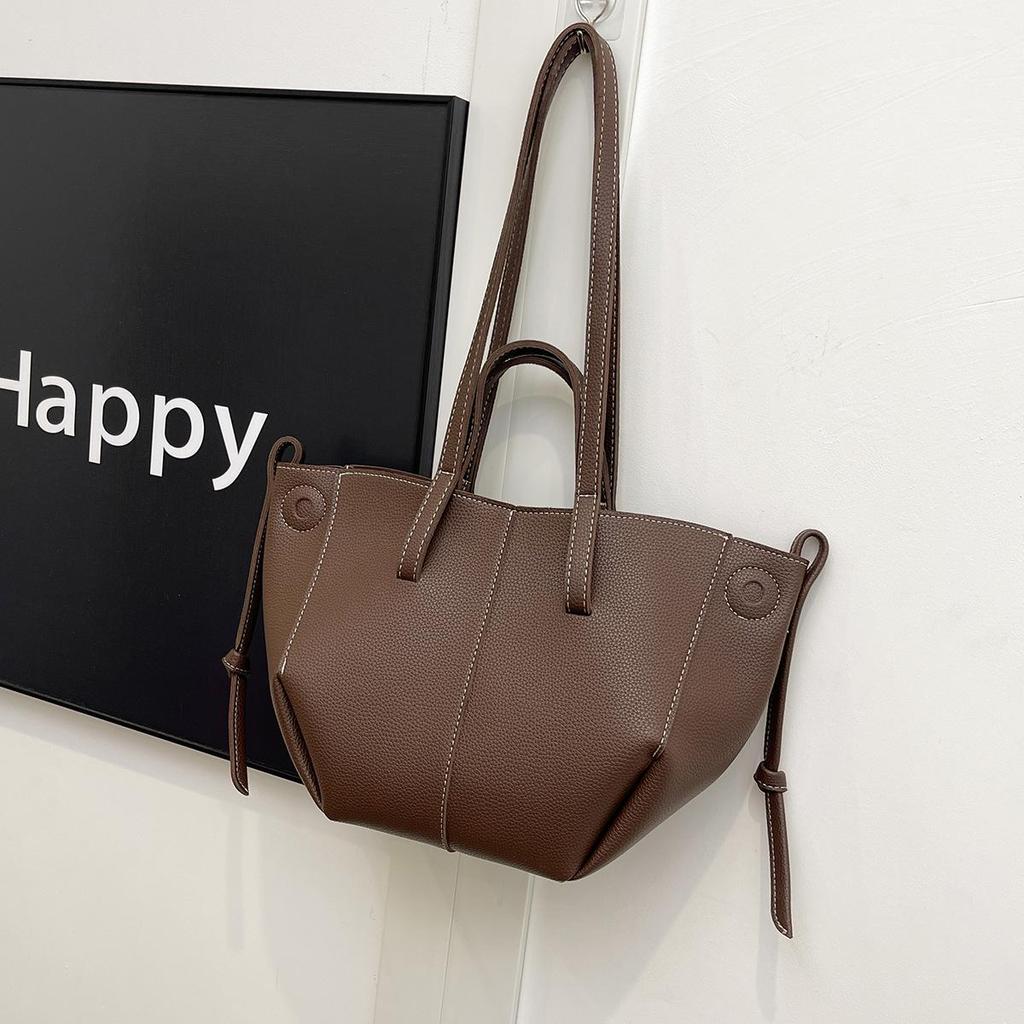 Geantă de mână nișă cu aripi, tendință coreeană 2025 pentru femei – Geantă tote de mare capacitate