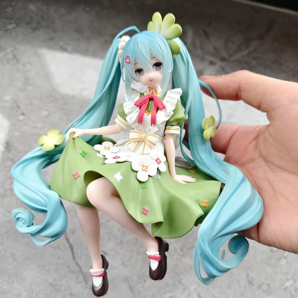 New Hatsune Miku Anime Figure Toys Flower Fairy MIKU 3 Kinds Kawaii Cartoon PVC Action Figurine Model Dolls Birthdays Gifts Kids