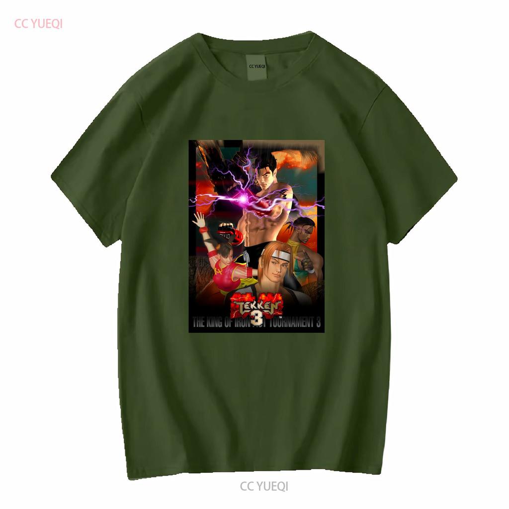 TEKKEN 3 Fighting Videospiel Retro Vintage Stil T-Shirt Größe 2XL vintage Gewaschen Bequem Atmungsaktiv Grafik Mann
