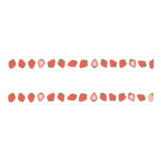 Papier Platz Masking Tape Okawarimasute Strawberry 72-030