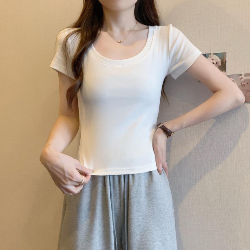 Women's Summer Slim Fit Cotton Polo T-Shirt with Fishbone Design and Custom Logo