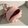 Cute Handheld Mini Backpack Bow-knot Leaf Hollow Shoulder Bag PU Leather School Bags Women