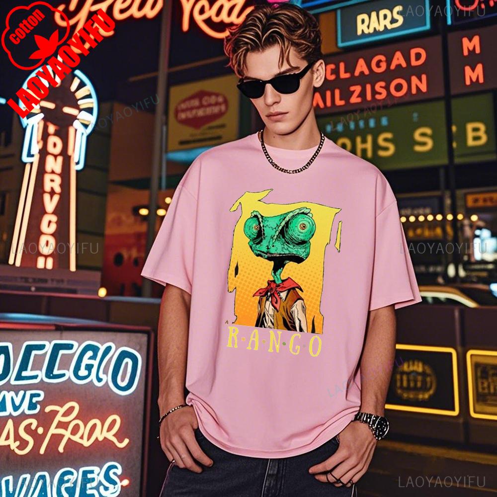 Rango and Fear and Loathing in Las Vegas T-Shirt Cotton Shirt Breathable Camisetas Street Fashion Hip Hop T Shirt S