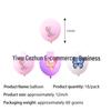 Pink Butterfly Birthday Party Tableware Set – Plates, Napkins, Tablecloth & Decorations