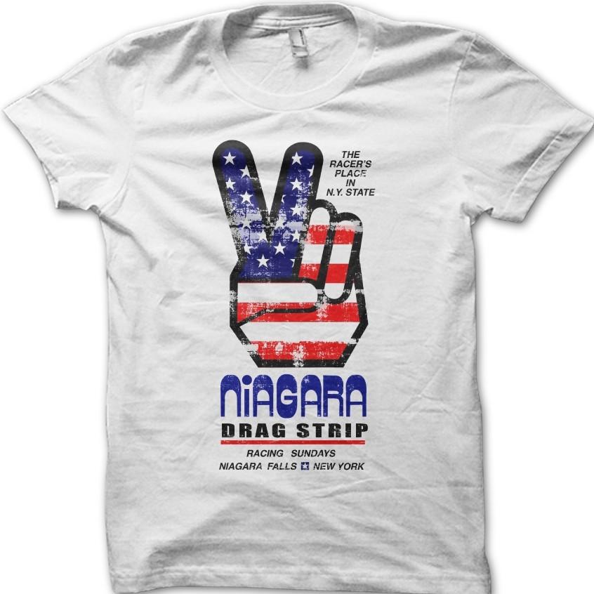 

Niagara Drag Strip Classic Retro Motorsport Vintage Car T-Shirt 06192 4XL