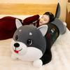 Adorable Husky Plush Toy Large Cuddly Pillow For Girls Soft And Washable