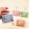 1Pcs Animal Desktop Decoration Student Bag Ornament Toy Cute 26 Grids Stress Relief Simulation Keyboard Keychain Creative Gift