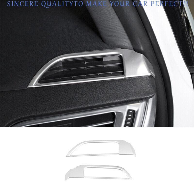For Toyota Sienna 2021-2025 Matte Silver Dash L&R AC Air Outlet Vent Frame Trim