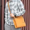 Men's Large Capacity Crazy Horse Leather Crossbody Bag - Genuine Leather Retro Tablet Handbag