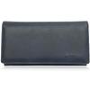 Outdoor Products Long Wallet with Black Stitching, Embossed Logo Plate, Synthetic Leather, Card Slots, Bill Slots, and Coin Purse, 22469103, Navy