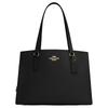 Tatum 40 Large Capacity Zipper Closure Reversible Crossbody Bag Handbag Leather Shoulder Bag Large Women's Black