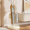 Umbrella Holder for Entryway Round Rustproof Steel Umbrella Holder with 4 Slots Umbrellas Draining Rack Rainwater Catcher Tray