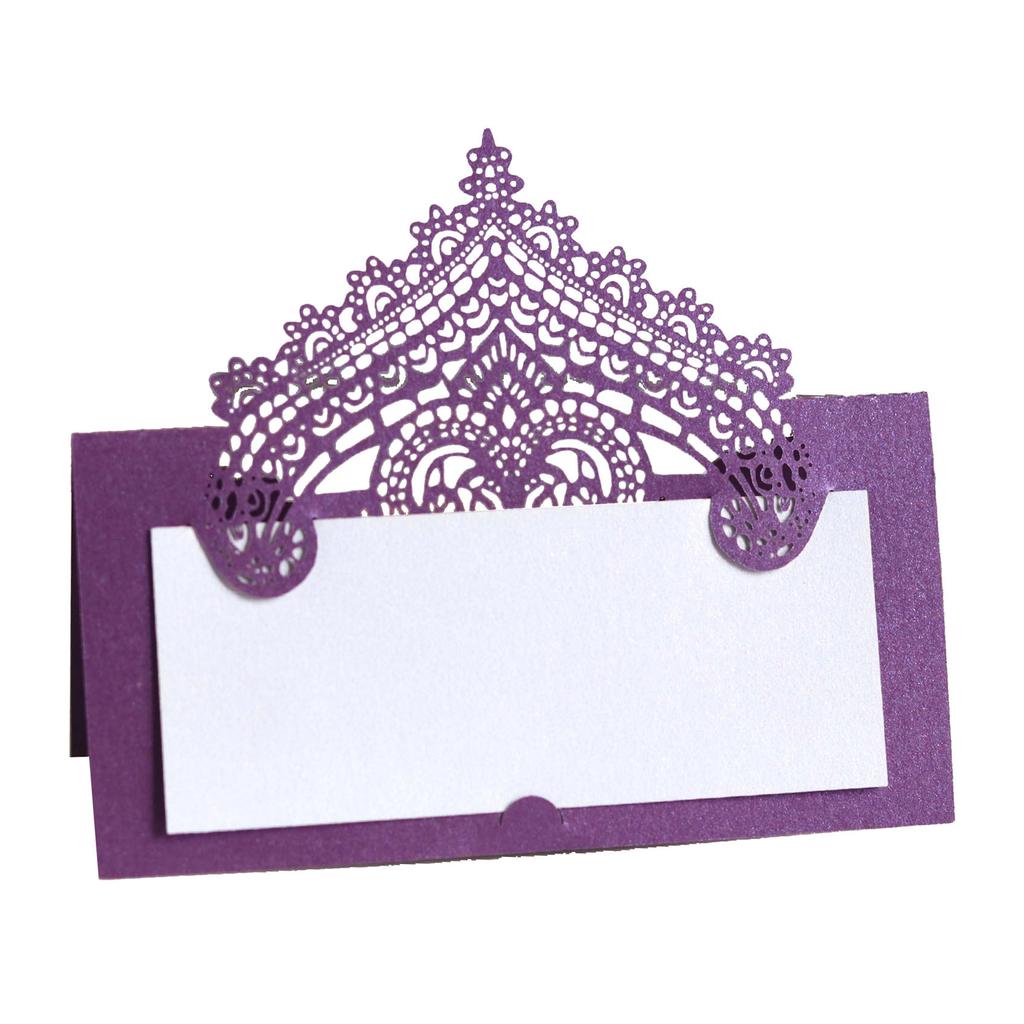 50p 3D Lace Wedding Table Card Hollowed Out Holiday Handwritten Banquet Hotel Seat Card Seat Card Party Decoration Card