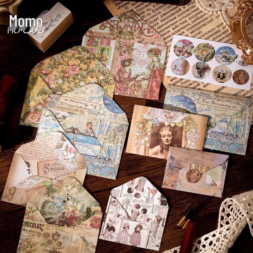 Mini Envelopes Set - Song of Memories Series (8 Pieces) for Exquisite Collage and Journal Decoration.