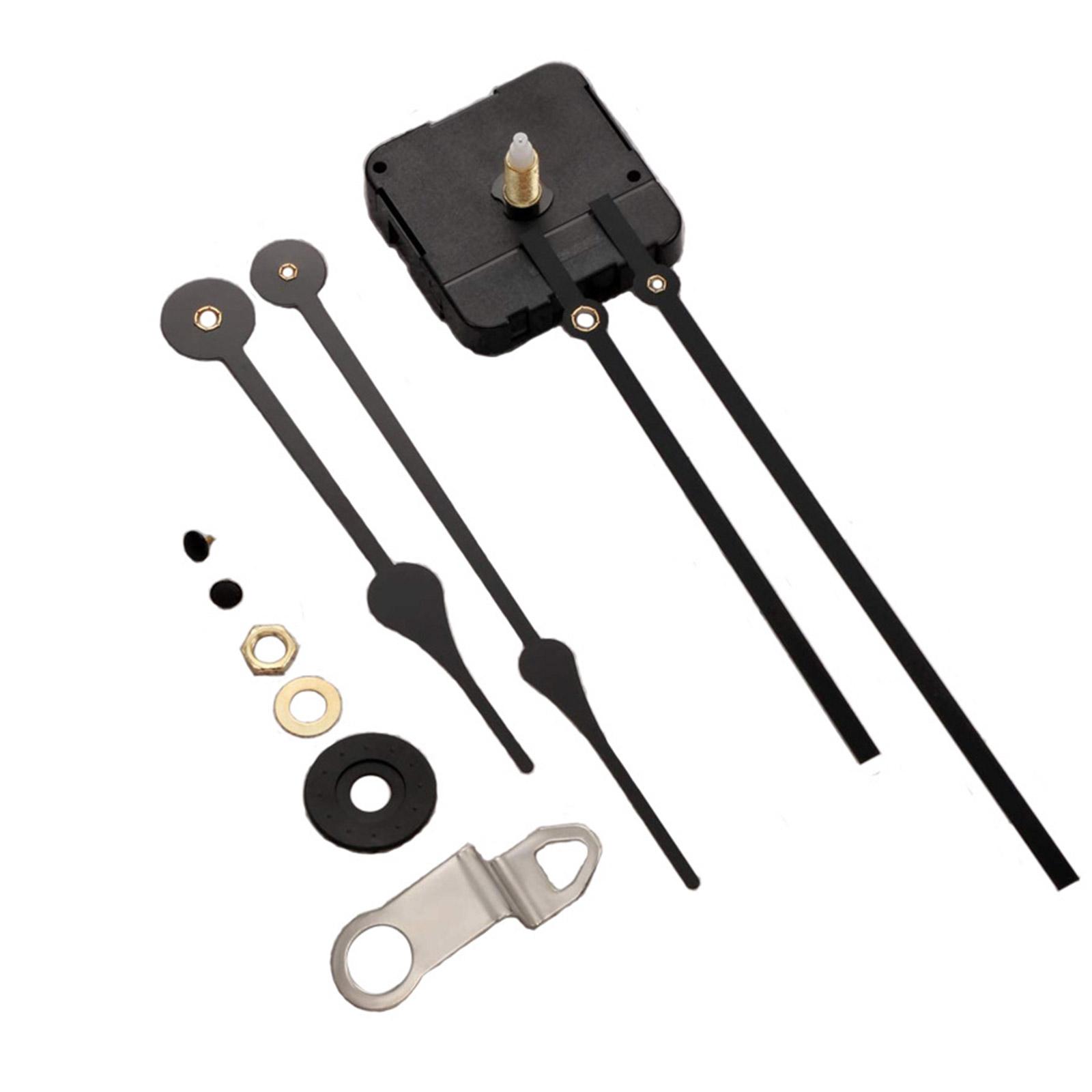 

Комплекты часовых механизмов с длинными валами и 2 парами элегантных металлических стрелок для домашнего декора, детали для изготовления часов