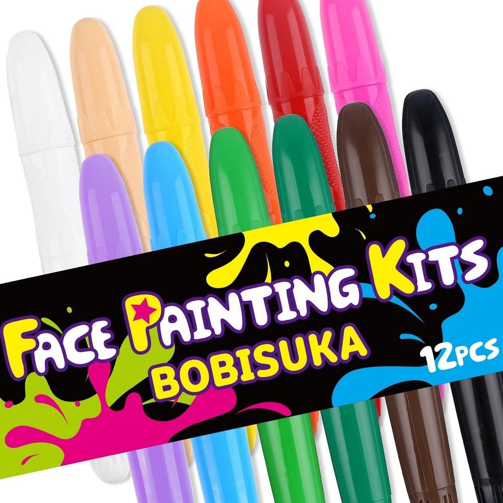 Women's Water-based Face Paint Stick 12-Color Set BOB Halloween Pre-Makeup 1 Pcs Single