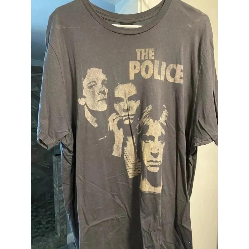 The Police Walking On The Moon Vintage Style Japan 1980 Tour Poster Print New Wave Rock Unisex T-Shirt