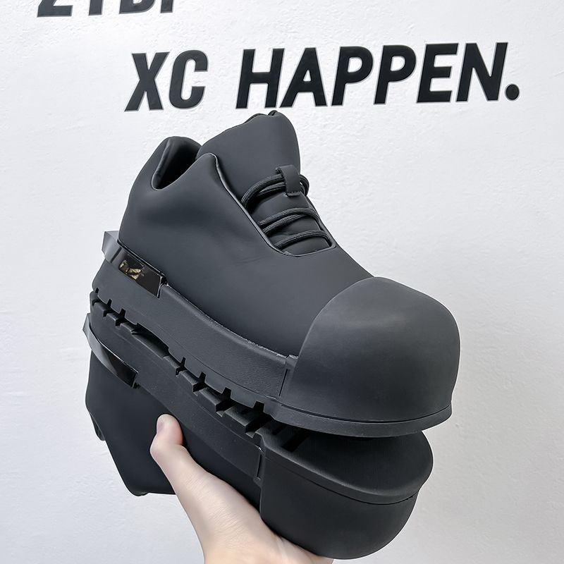 Darth Vader Couple High Street Bread Shoes Heightened Big Head Casual Tide Platform Versatile Men'S And Women'S Board Shoes Ugly Cute