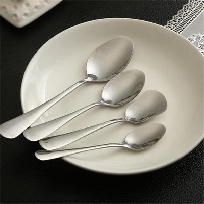 1Pc Stainless Steel Sugar Spoon Dessert Coffee Spoon Kitchen Restaurant Dinner Tableware