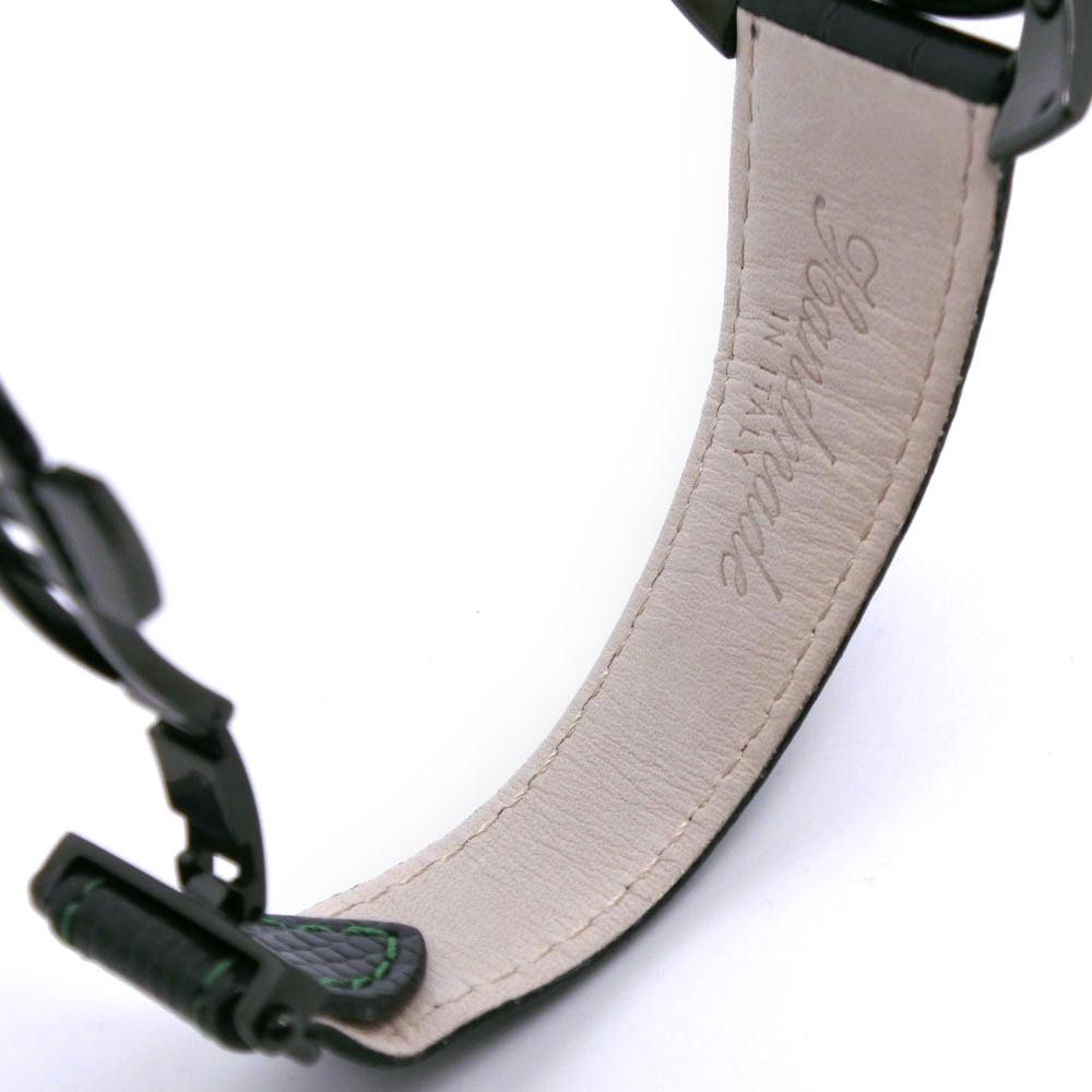 Gaga Milano Orologi Manuare Singh 5092 nero quadrante nero Acciaio inossidabile/pelle Quarzo Display analogico da uomo Usato