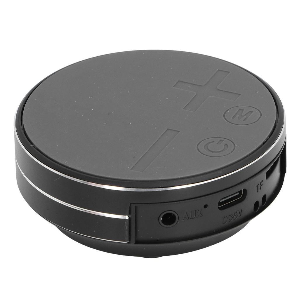 Bone Conduction Speaker Stereo Mini Portable Waterproof Music Player for Home Outdoor Travel Black