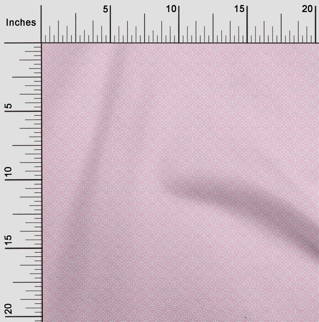 oneOone Cotton Flex Fabric Shapes Geometric Sashiko Print Sewing Fabric BTY 40 Inch