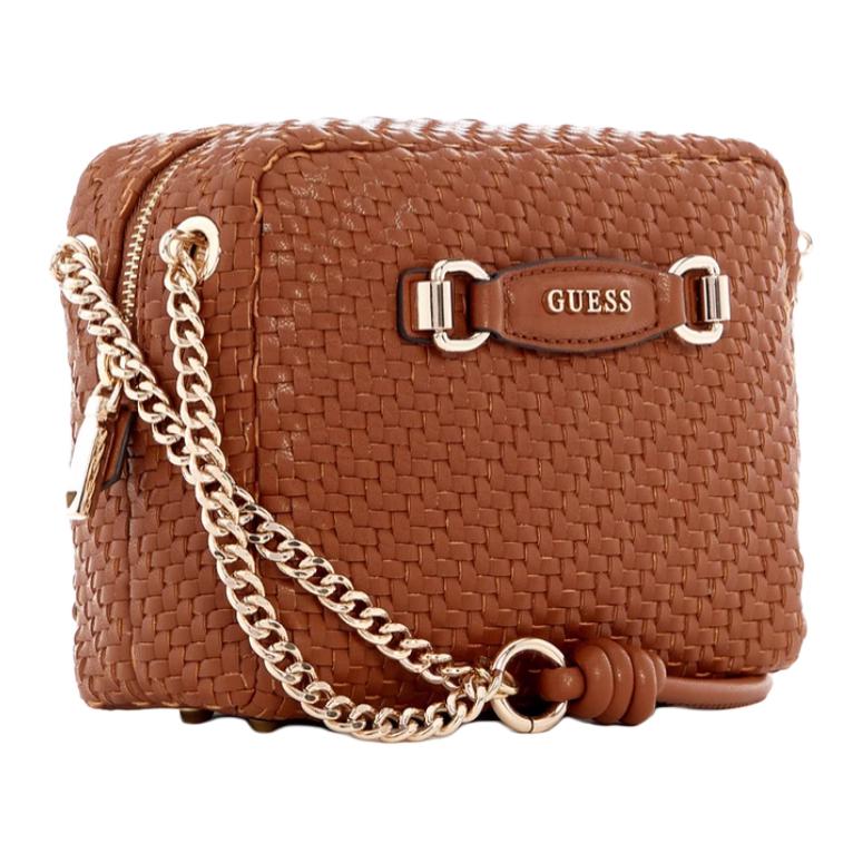 New GUESS Artificial Leather Shoulder Bag Medium Women's Brown WG953014-COG