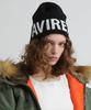 AVIREX Direct Store Limited AVIREX LOGO BEANIE Knit Cap Women's F 010 Black 783-5274606