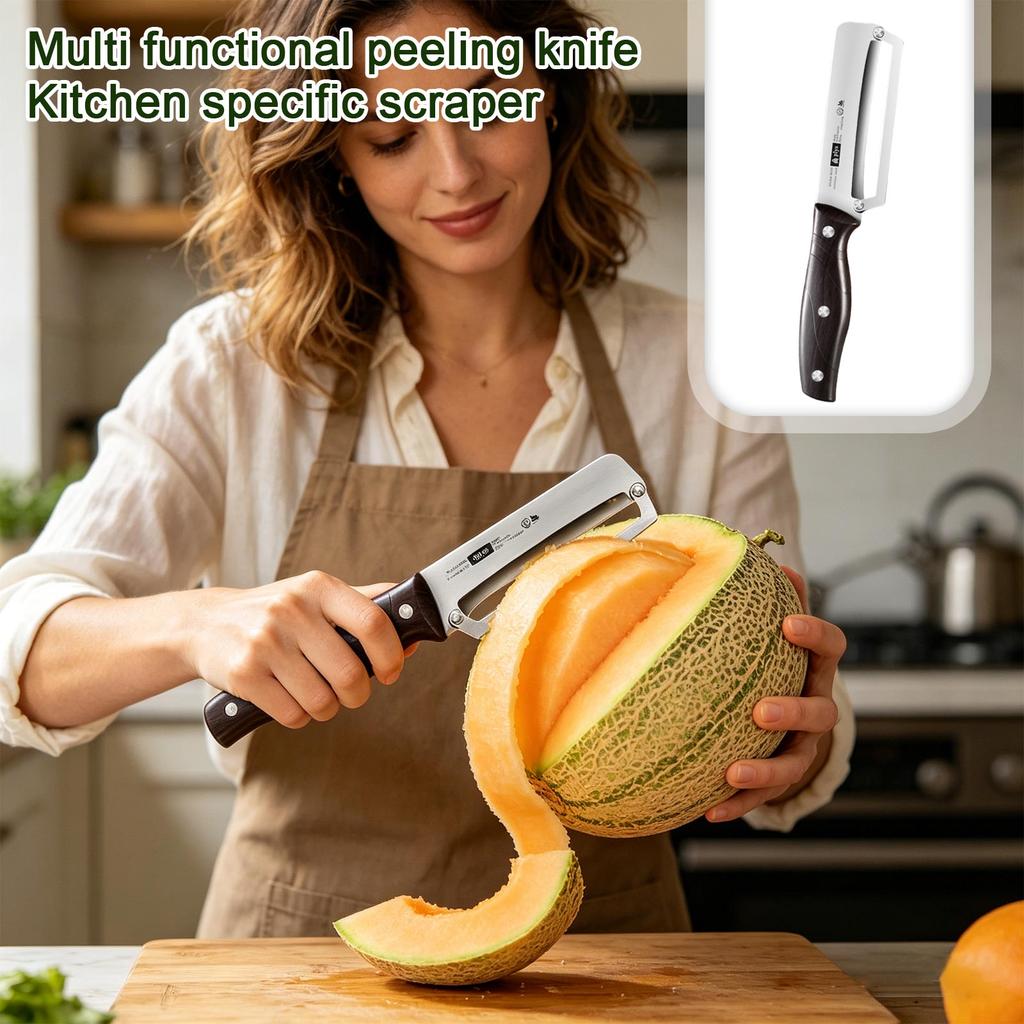 Stainless Steel Multipurpose Kitchen Peeler Ergonomic Handle Vegetable and Fruit Peeling Tool for Home Use Durable Design